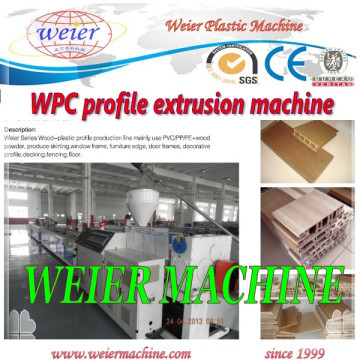 PP PE Wood Plastic (WPC) Profile Production Line From 15 Years Factory